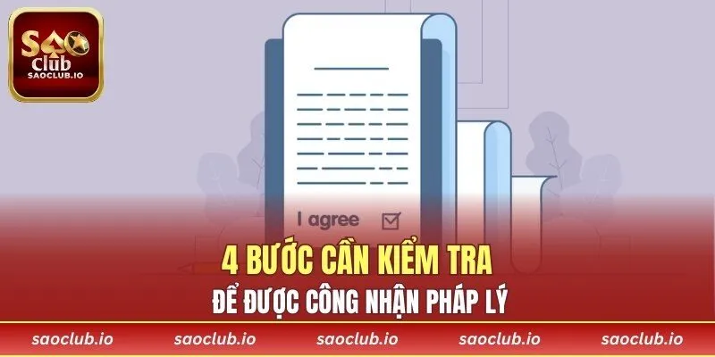 4 bước cần kiểm tra để được công nhận pháp lý