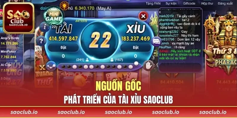 Nguồn gốc và lịch sử phát triển của tài xỉu SAOCLUB